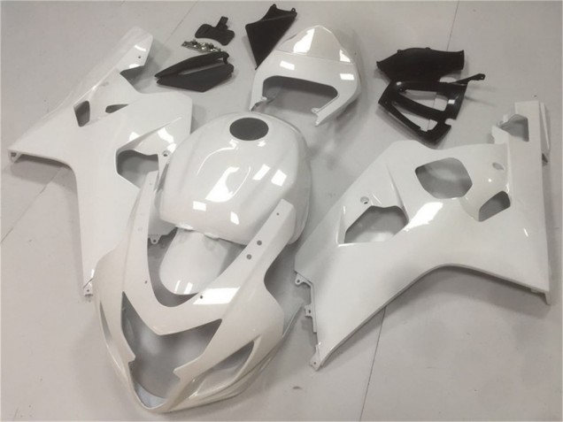 Billigste Suzuki GSXR 600/750 Motorrad Verkleidung 2004-2005 - Glanzendes Weiss