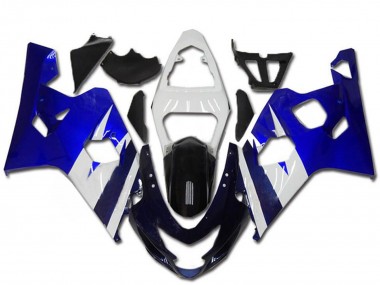 Billigste Suzuki GSXR 600/750 Motorrad Verkleidung Kit 2004-2005 - Weiss Blau Schwarz