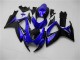 Billigste Suzuki GSXR 600/750 Motorrad Verkleidung 2006-2007 - Blau Glanzendes Schwarz