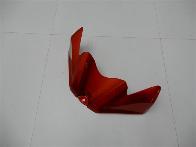 Billigste Suzuki GSXR 600/750 Motorrad Verkleidung 2008-2010 - Orange Grau Glanzendes Schwarz