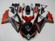 Billigste Suzuki GSXR 600/750 Motorrad Verkleidung 2008-2010 - Orange Grau Glanzendes Schwarz