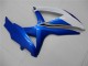 Billigste Suzuki GSXR 600/750 Motorrad Verkleidung 2008-2010 - Weiss Blau