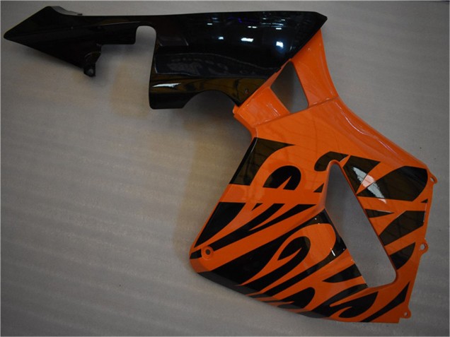 Billigste Honda CBR600RR Motorrad Verkleidung 2005-2006 - Orange Schwarz Flamme