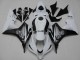Billigste Honda CBR600RR Motorrad Verkleidung 2007-2008 - Weiss Glanzendes Schwarz