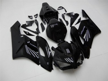 Billigste Honda CBR1000RR Motorrad Verkleidung 2004-2005 - Glanzendes Schwarz Matt Schwarz