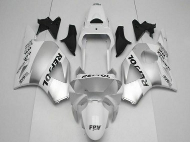 Billigste Honda CBR900RR 954RR Motorrad Verkleidung 2002-2003 - Weiss Silber Schwarz Repsol
