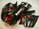 Billigste Honda CBR600 F3 Motorrad Verkleidung 1995-1996 - Glanzendes Schwarz Rot Flamme