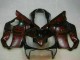 Billigste Honda CBR600 F4i Motorrad Verkleidung 2004-2007 - Glanzendes Schwarz Rot Flamme