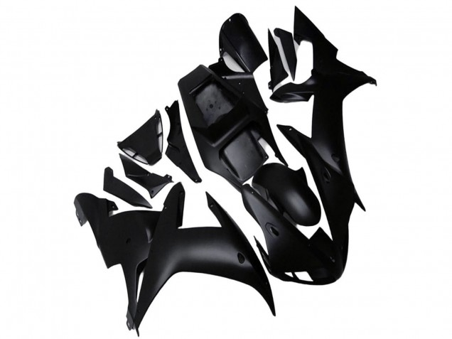 Billigste Yamaha YZF R1 Motorrad Verkleidung 2002-2003 - Matt Schwarz