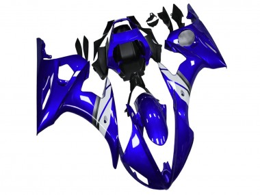 Billigste Yamaha YZF R6 Motorrad Verkleidung 2003-2004 - Blau Weiss