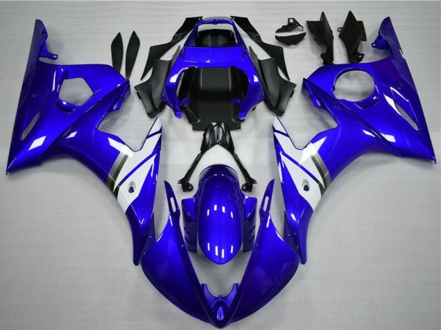 Billigste Yamaha YZF R6 Motorrad Verkleidung 2003-2004 - Blau Weiss