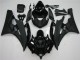 Billigste Yamaha YZF R6 Motorrad Verkleidung 2006-2007 - Glanzendes Schwarz Matt Schwarz