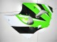 Billigste Kawasaki ZX6R Motorrad Verkleidung Kit 2000-2002 - Grun Weiss Schwarz
