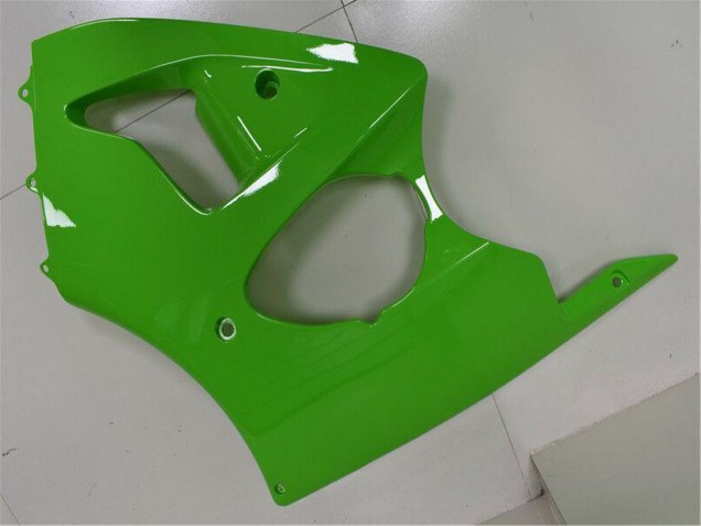 Billigste Kawasaki ZX6R Motorrad Verkleidung 2000-2002 - Grun Schwarz