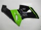 Billigste Kawasaki ZX6R Motorrad Verkleidung 2005-2006 - Grun Glanzendes Schwarz