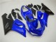 Billigste Kawasaki ZX6R Motorrad Verkleidung 2005-2006 - Blau Matt Schwarz
