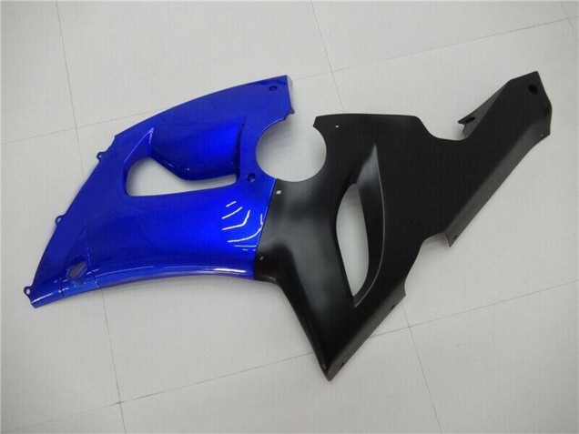 Billigste Kawasaki ZX6R Motorrad Verkleidung 2005-2006 - Blau Matt Schwarz