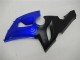 Billigste Kawasaki ZX6R Motorrad Verkleidung 2005-2006 - Blau Matt Schwarz