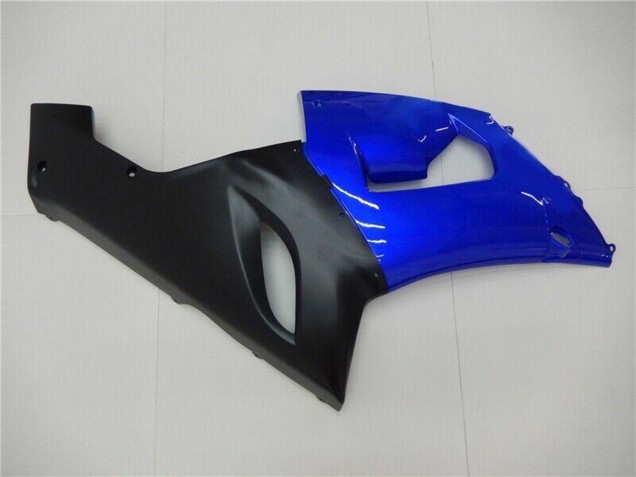 Billigste Kawasaki ZX6R Motorrad Verkleidung 2005-2006 - Blau Matt Schwarz
