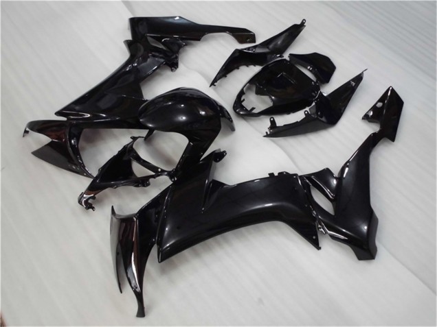 Billigste Kawasaki ZX10R Motorrad Verkleidung 2008-2010 - Glanzendes Schwarz