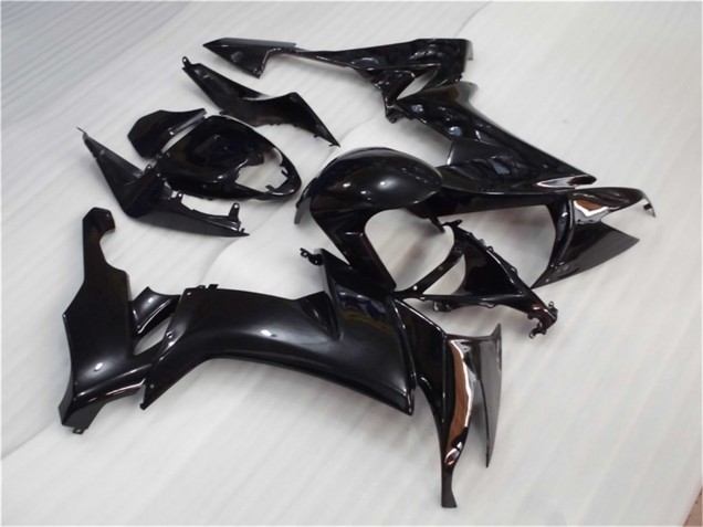 Billigste Kawasaki ZX10R Motorrad Verkleidung 2008-2010 - Glanzendes Schwarz