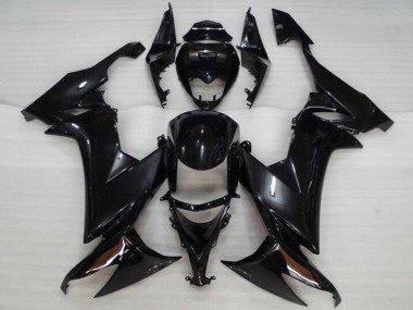 Billigste Kawasaki ZX10R Motorrad Verkleidung 2008-2010 - Glanzendes Schwarz