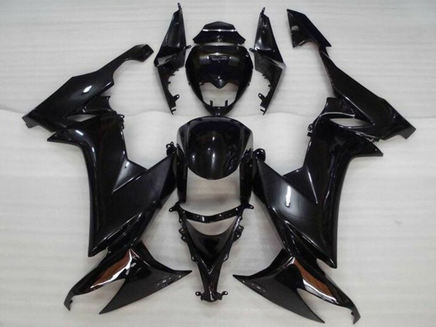 Billigste Kawasaki ZX10R Motorrad Verkleidung 2008-2010 - Glanzendes Schwarz