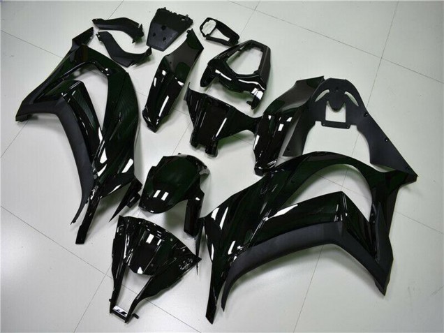 Billigste Kawasaki ZX10R Motorrad Verkleidung 2011-2015 - Glanzendes Schwarz
