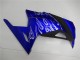 Billigste Kawasaki Ninja 300 EX300R Motorrad Verkleidung 2013-2024 - Blau Schwarz Weiss Flamme