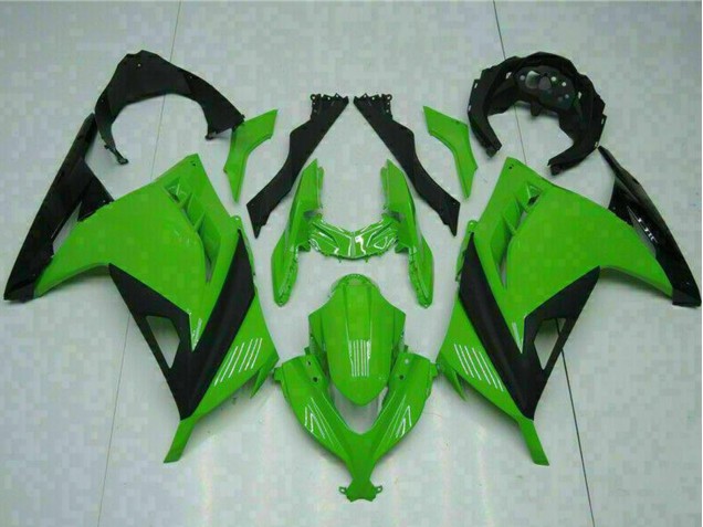Billigste Kawasaki Ninja 300 EX300R Motorrad Verkleidung 2013-2017 - Grun Schwarz