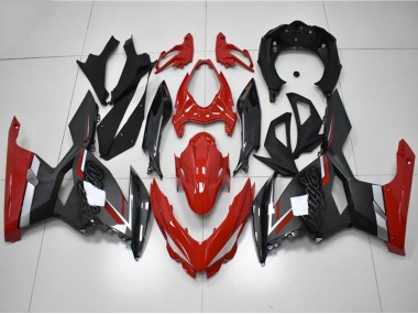 Billigste Kawasaki EX400 Motorrad Verkleidung 2018-2024 - Rot Grau Schwarz