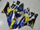 Billigste Yamaha YZF R6 Motorrad Verkleidung 2006-2007 - Blau Gelb Glanzendes Schwarz Hai