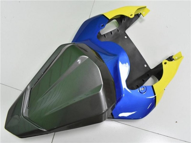 Billigste Yamaha YZF R6 Motorrad Verkleidung 2006-2007 - Blau Gelb Glanzendes Schwarz Hai