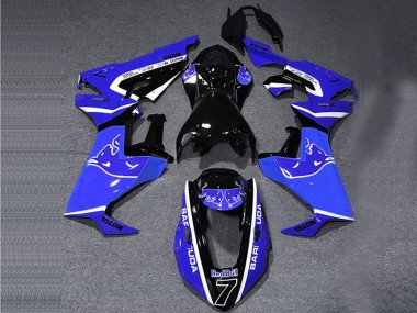 Billigste Honda CBR1000RR Motorrad Verkleidung 2017-2023 - Blau Weiss Glanzendes Schwarz Bull