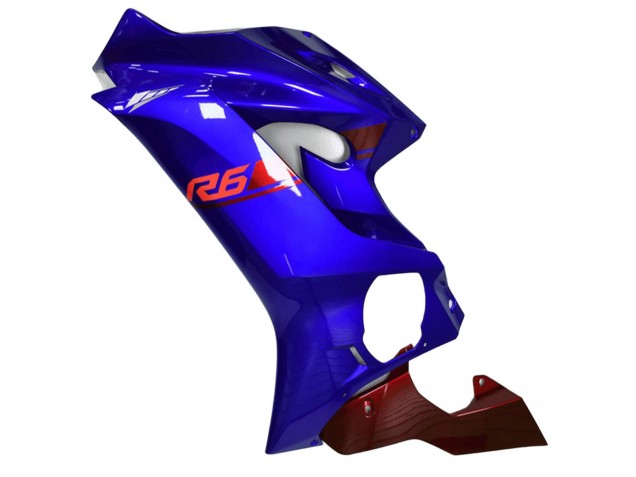 Billigste Yamaha YZF R6 Motorrad Verkleidung 2017-2023 - Blau Rot