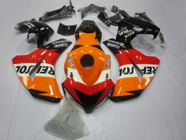 Billigste Honda CBR1000RR Motorrad Verkleidung 2008-2011 - Orange Weiss Rot Glanzendes Schwarz Repsol