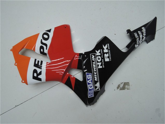 Billigste Honda CBR600RR Motorrad Verkleidung Kit 2003-2004 - Orange Weiss Rot Glanzendes Schwarz Repsol