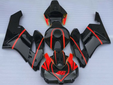 Billigste Honda CBR1000RR Motorrad Verkleidung 2004-2005 - Glanzendes Schwarz Rot