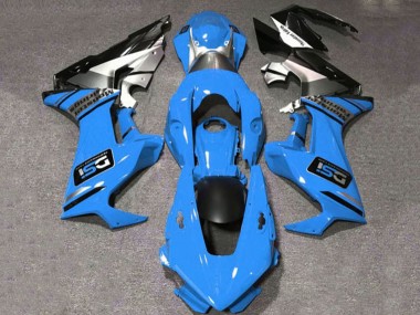 Billigste Honda CBR1000RR Motorrad Verkleidung 2017-2023 - Blau Weiss Silber Glanzendes Schwarz DSI