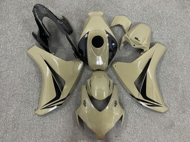 Billigste Honda CBR1000RR Motorrad Verkleidung 2008-2011 - Wustenbraun Glanzendes Schwarz OEM Stil