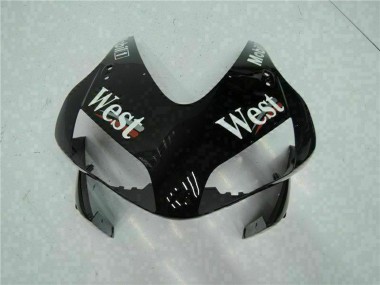Billigste Honda CBR600RR Motorrad Verkleidung 2003-2004 - Glanzendes Schwarz Weiss West Mobil