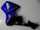Billigste Honda CBR600RR Motorrad Verkleidung Kit 2003-2004 - Blau Glanzendes Schwarz