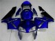 Billigste Honda CBR600RR Motorrad Verkleidung Kit 2003-2004 - Blau Glanzendes Schwarz