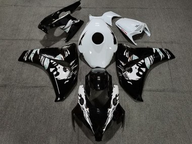 Billigste Honda CBR1000RR Motorrad Verkleidung 2008-2011 - Weiss Glanzendes Schwarz Le Mis New