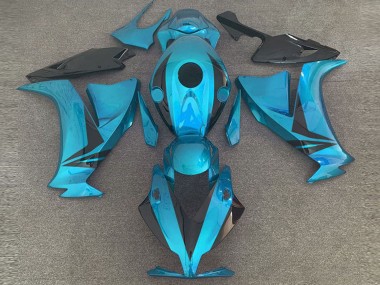 Billigste Honda CBR1000RR Motorrad Verkleidung 2012-2016 - Hellblau Glanzendes Schwarz Stil