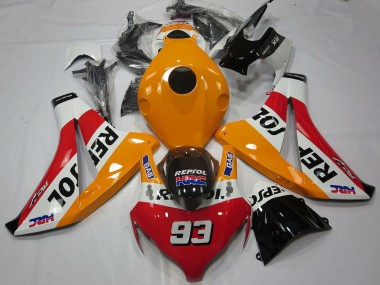 Billigste Honda CBR1000RR Motorrad Verkleidung 2008-2011 - Orange Weiss Rot Glanzendes Schwarz Repsol 93