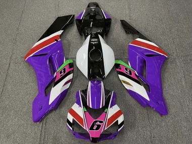 Billigste Honda CBR1000RR Motorrad Verkleidung 2004-2005 - Lila Weiss Rot Rosa Glanzendes Schwarz 6