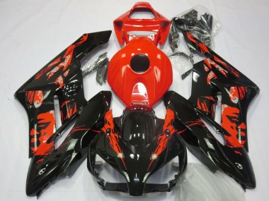Billigste Honda CBR1000RR Motorrad Verkleidung 2004-2005 - Rot Glanzendes Schwarz Le Mis