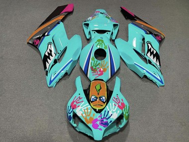 Billigste Honda CBR1000RR Motorrad Verkleidung 2004-2005 - Blau Grun Blau Orange Rosa Schwarz Hai