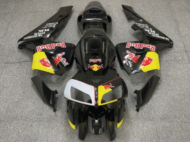 Billigste Honda CBR600RR Motorrad Verkleidung 2005-2006 - Schwarz Gelb Weiss Red Bull